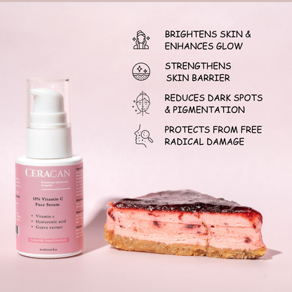 Ceracan Serum | 15% Vitamin C Face Serum |Vitamin C - Hyaluronic Acid + Ceramides|